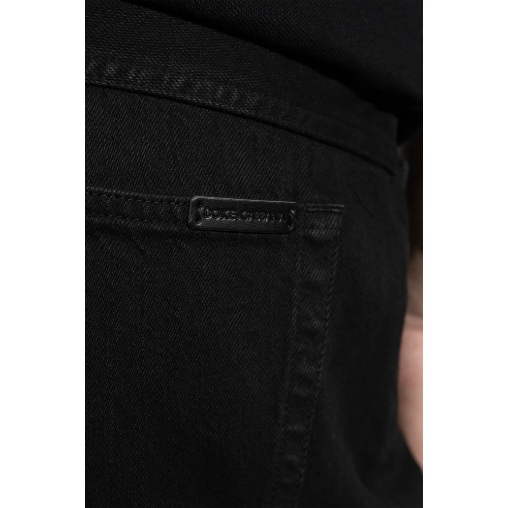 Dolce & Gabbana Jeans met logo Black Heren