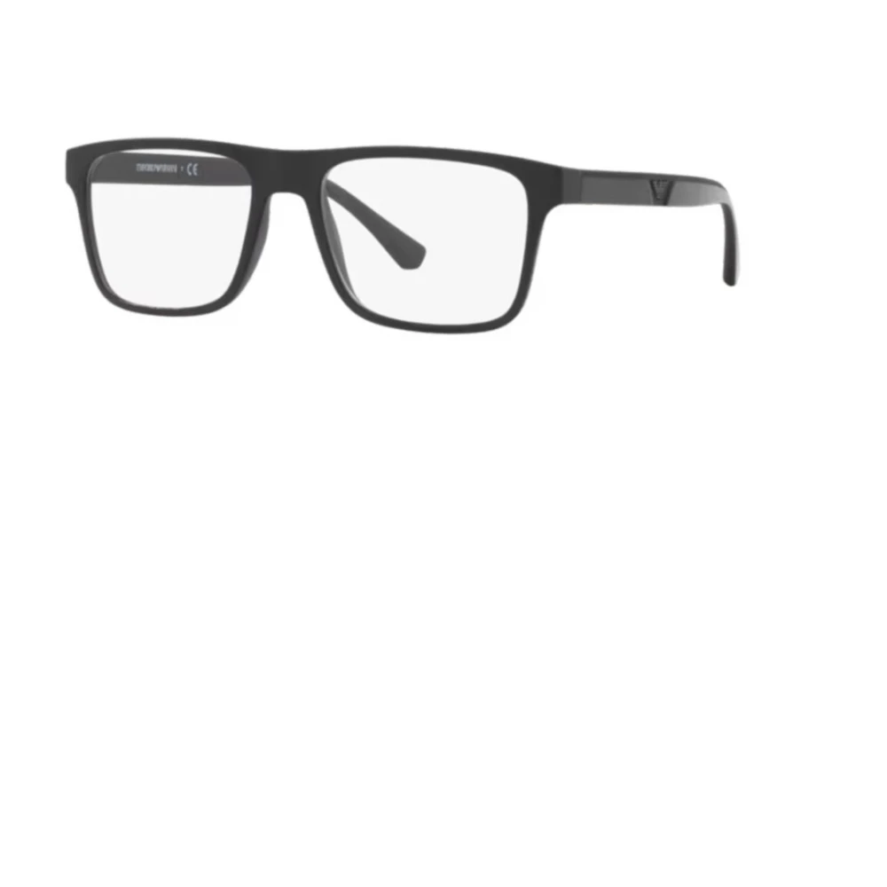 Emporio Armani Unisex Black Glasses, 54 Mm, Glasses