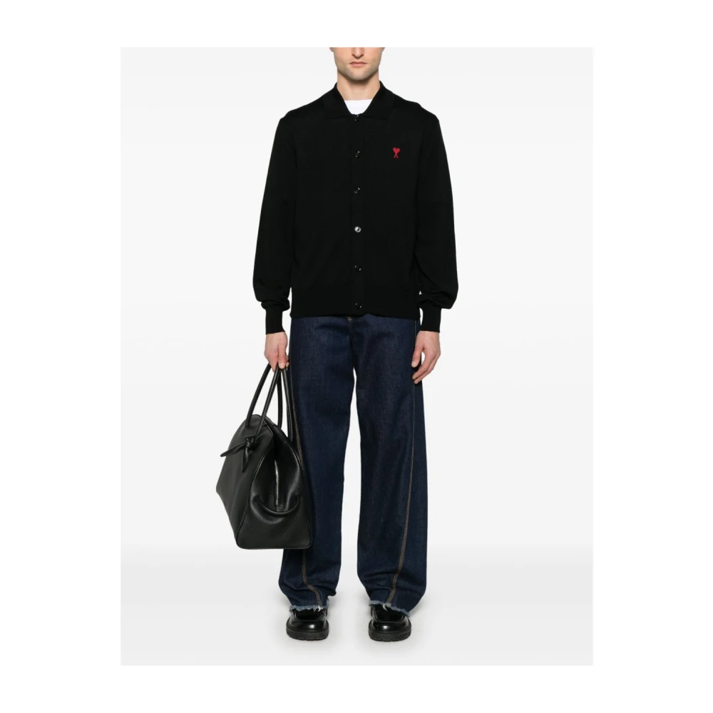 Ami Paris Zwarte Truien voor een Stijlvolle Look Black Heren