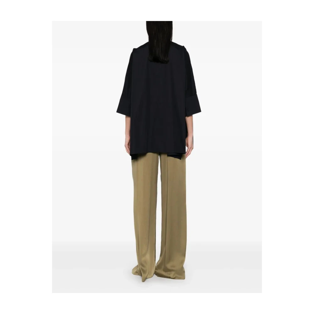 joseph Poplin Gots Blouse in Congo-stijl Blue Dames