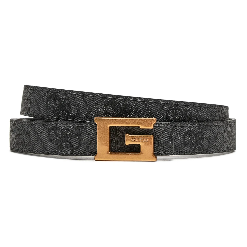 Guess Women's Gray Adjustable Reversible Belt - Belts - S - Accessories