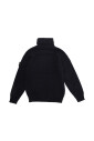 pull-a-col-roule-bleu-avec-patch-logo