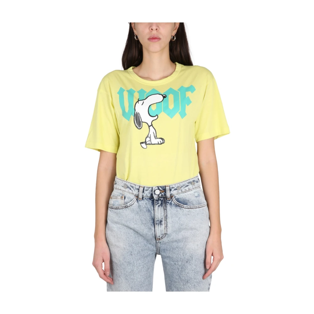 Philosophy di Lorenzo Serafini Peanuts Ketting T-Shirt Yellow Dames