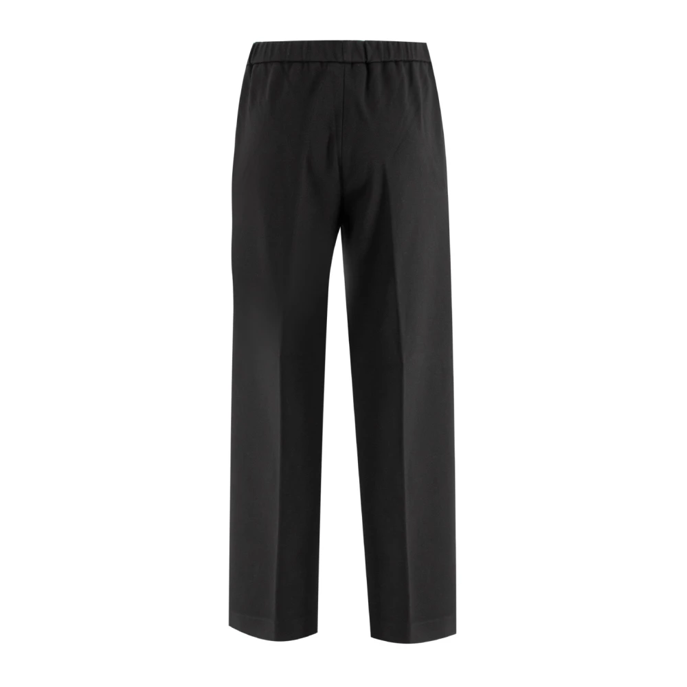 Fabiana Filippi Comfortabele Jersey Joggingbroek Black Dames