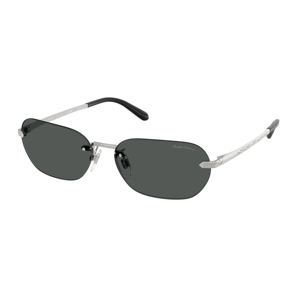 Ralph Lauren Woman Sunglass RL7089 - Frame color: Shiny Silver, Lens color: Grey - Image 4