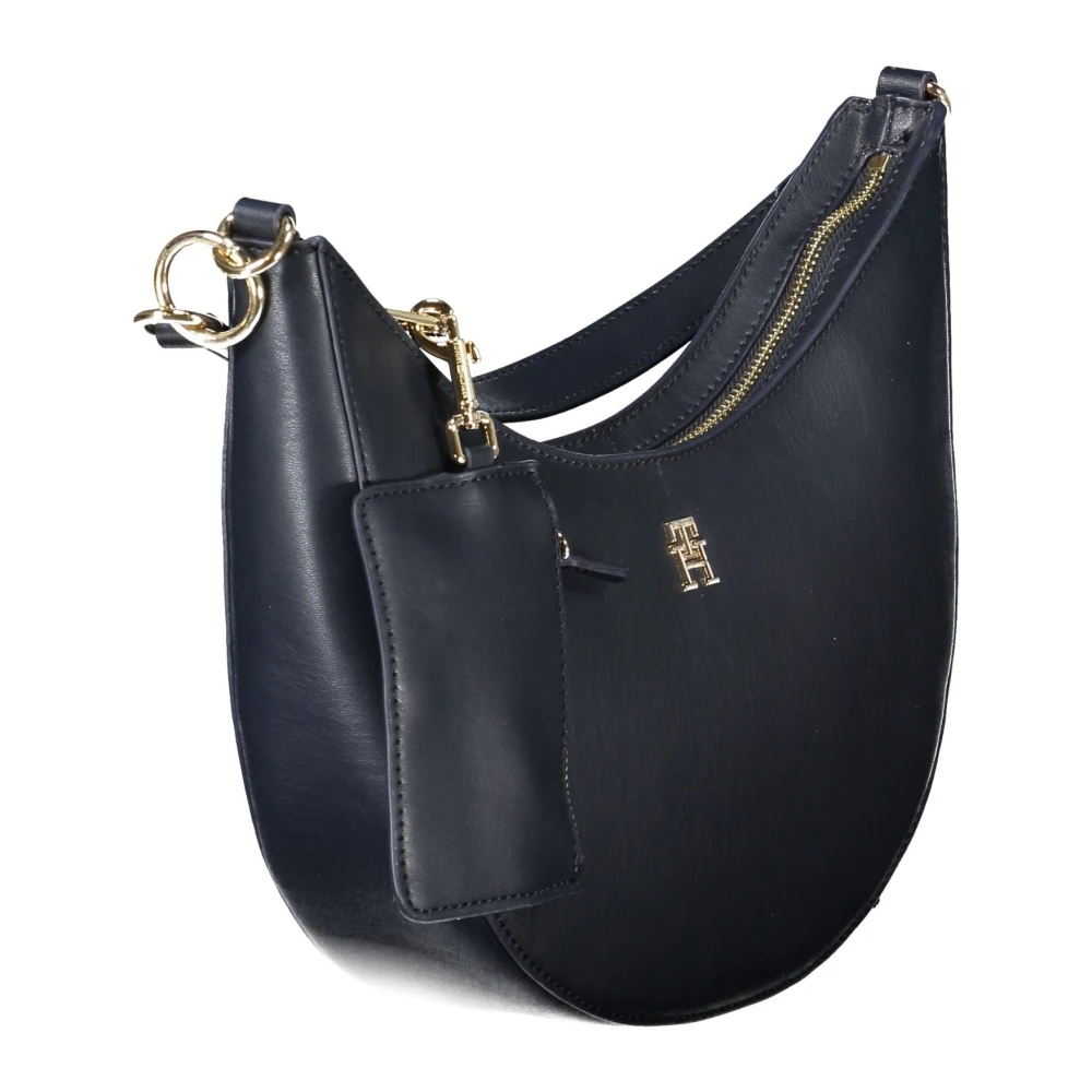 Tommy Hilfiger Blauwe Schoudertas met Afneembare Band Blue Dames