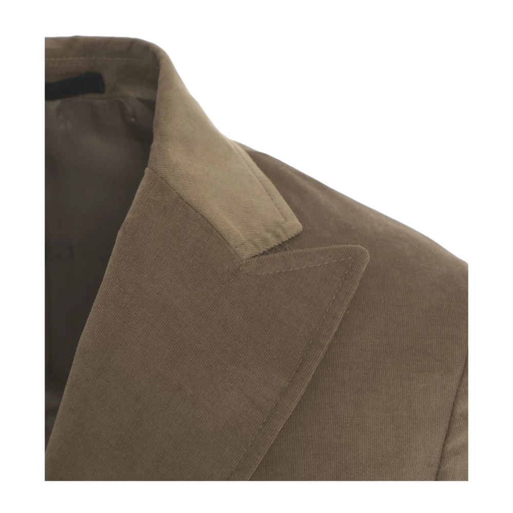 Paolo Pecora Grijze Blazer voor Mannen Aw24 Green Heren