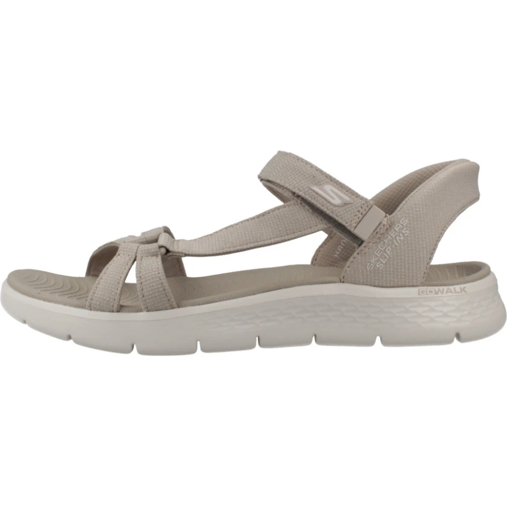 Skechers Women's Brown Flat Sandals, 3 Uk, Go Walk Flex Sandal