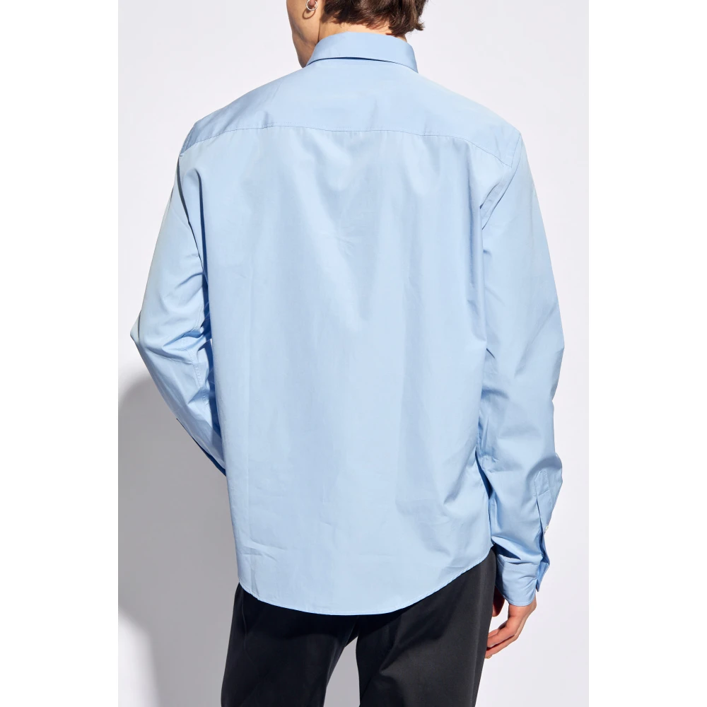 Ami Paris Shirt met logo Blue Heren