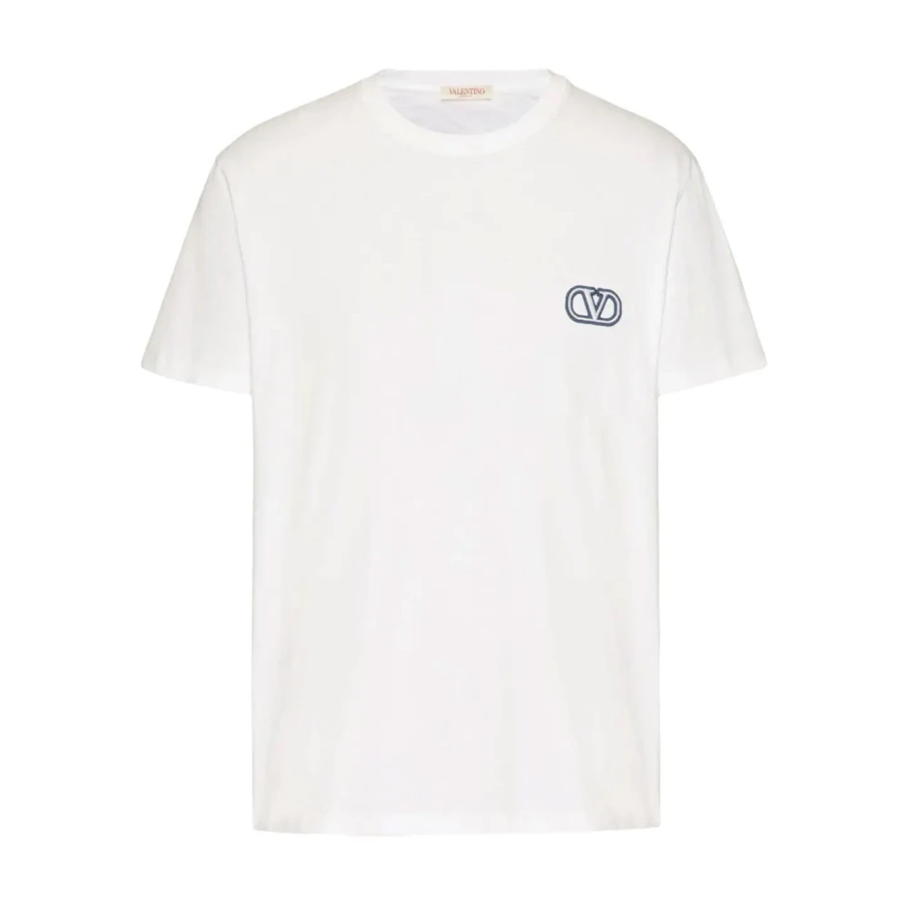 Valentino Garavani Heren Casual T-Shirt met Uniek Design White Heren