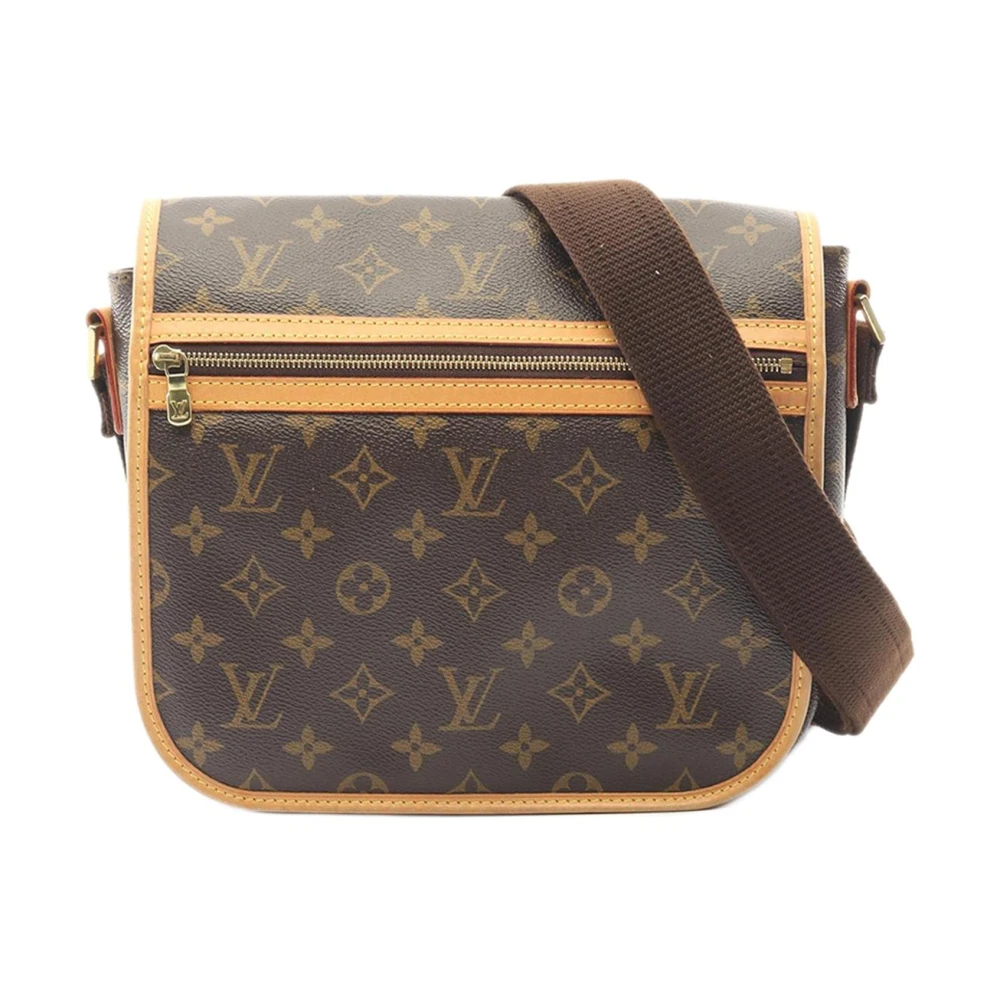 Louis Vuitton Vintage Women's Brown Pre-Owned Monogram Canvas Crossbody Bag