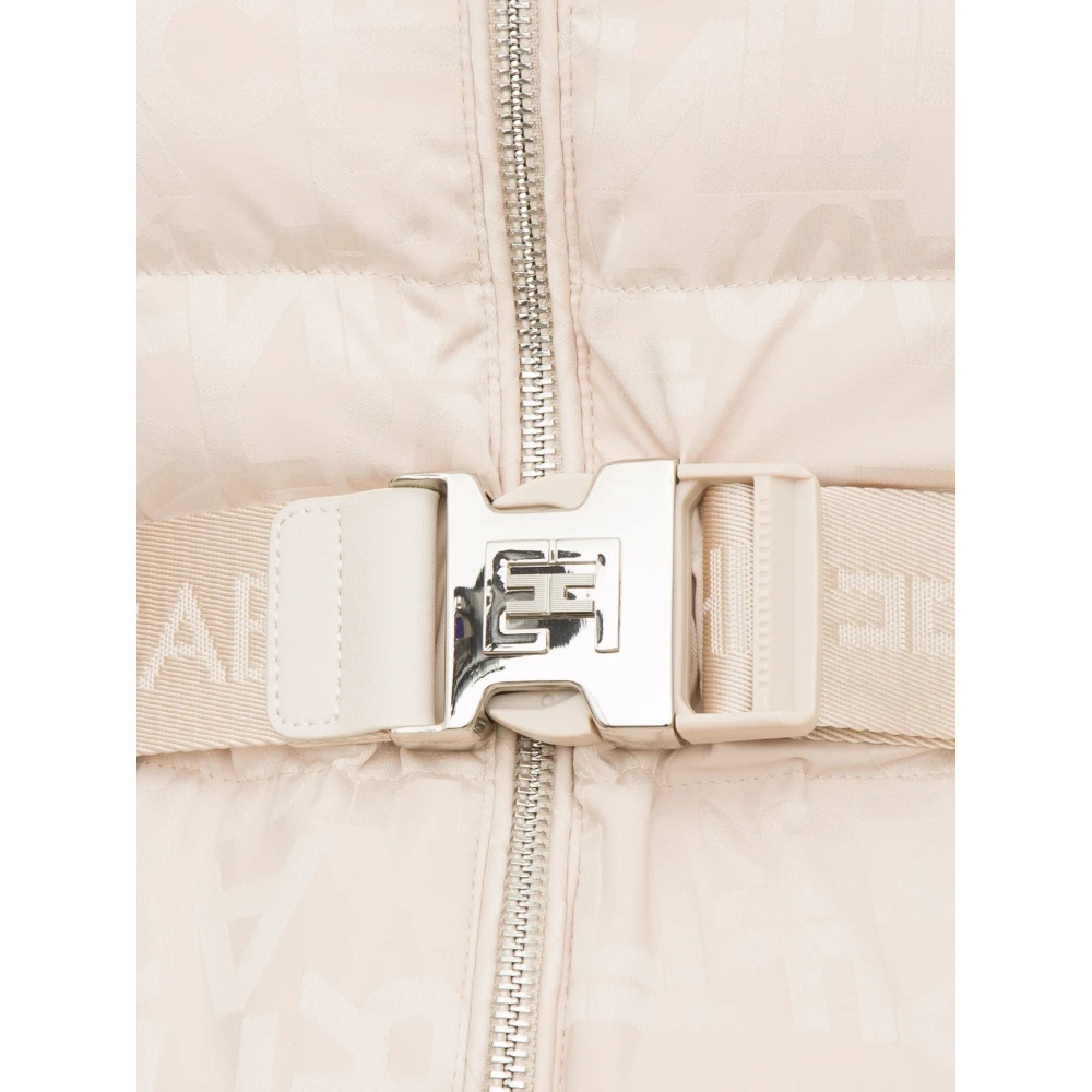 Elisabetta Franchi Stijlvolle Polyester Winterjas Beige Dames