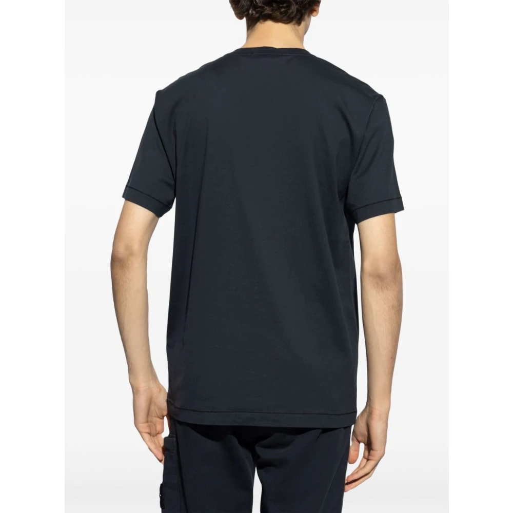 Stone Island Blauwe T-shirt & Polo Combo Aw24 Blue Heren