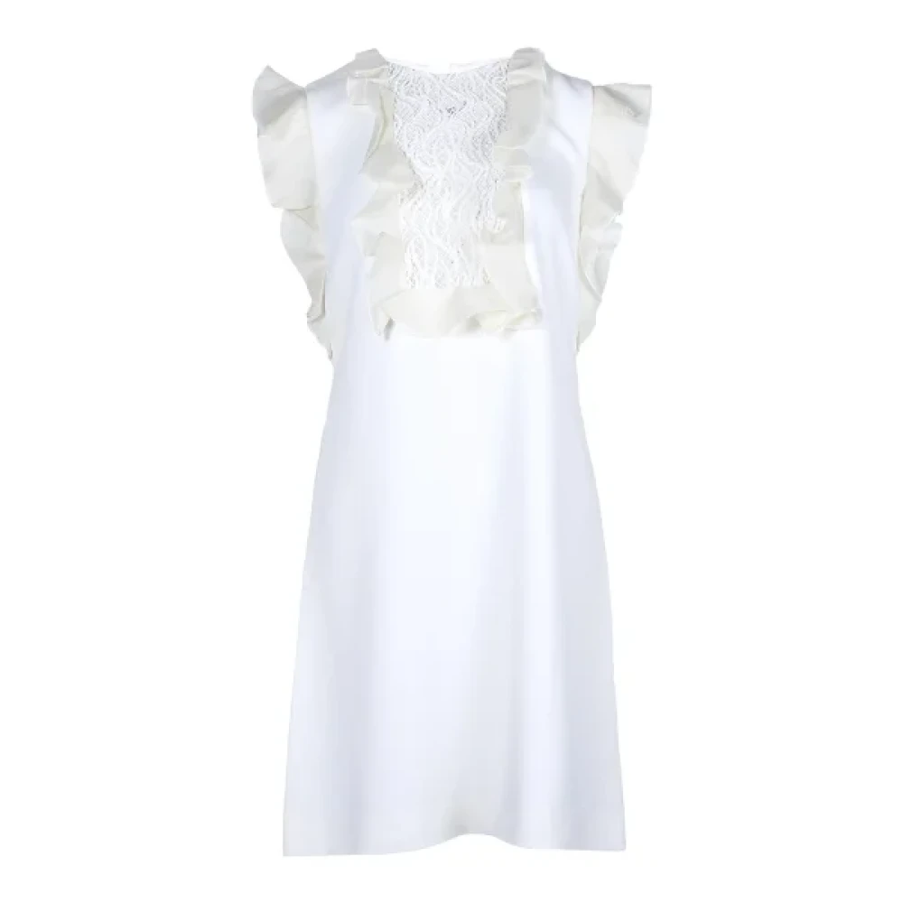Giambattista Valli Pre-owned Fabric dresses White Dames