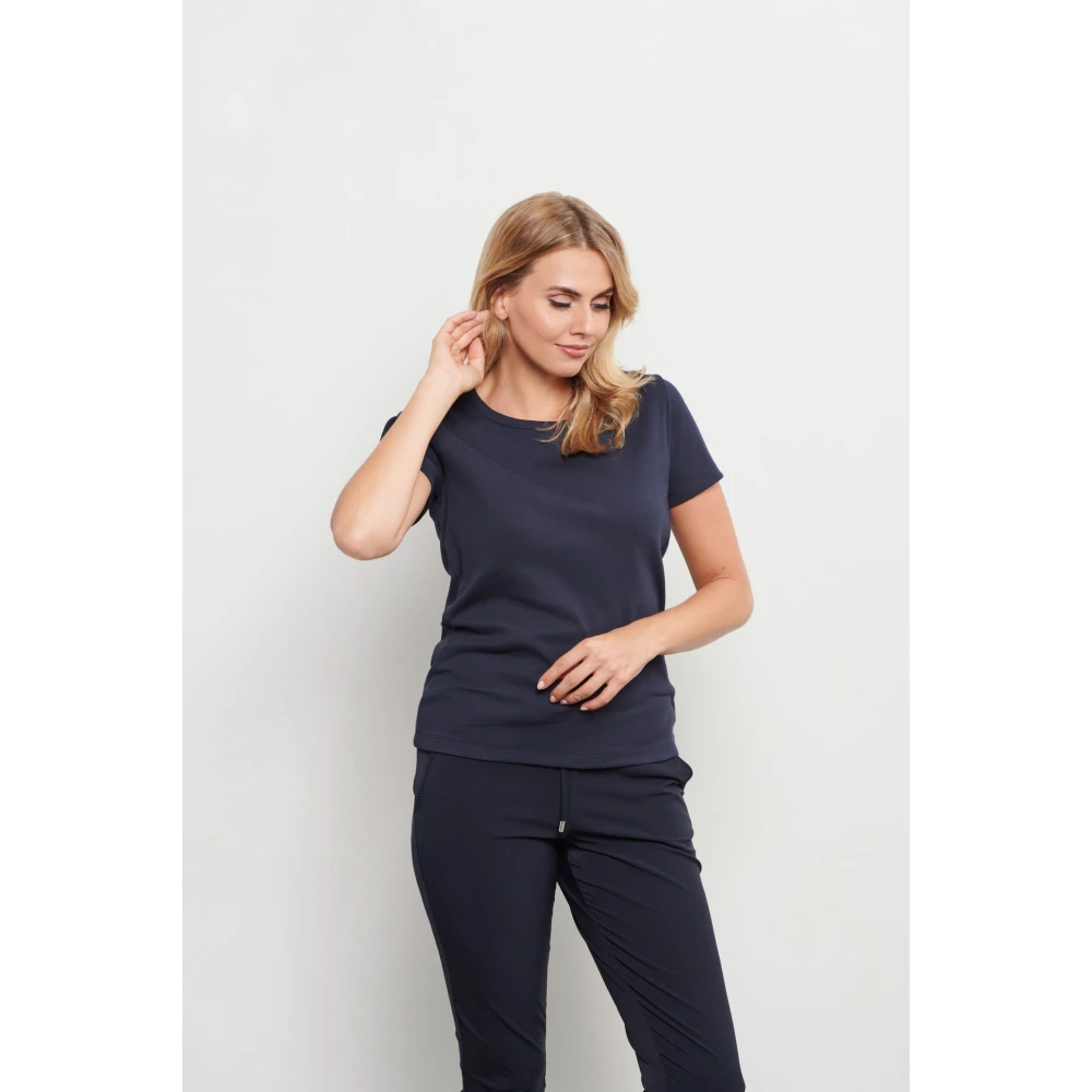 &Co Woman T-shirt met ronde hals Blue Dames