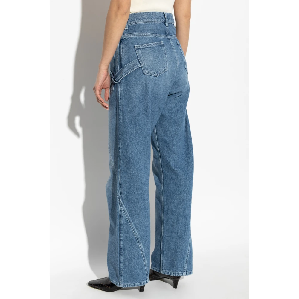 JW Anderson Jeans met logo Blue Dames