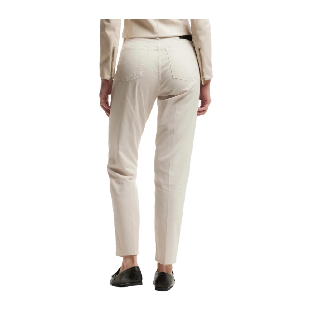 Kocca Beige Straight Trousers Women's Clothing Beige Dames
