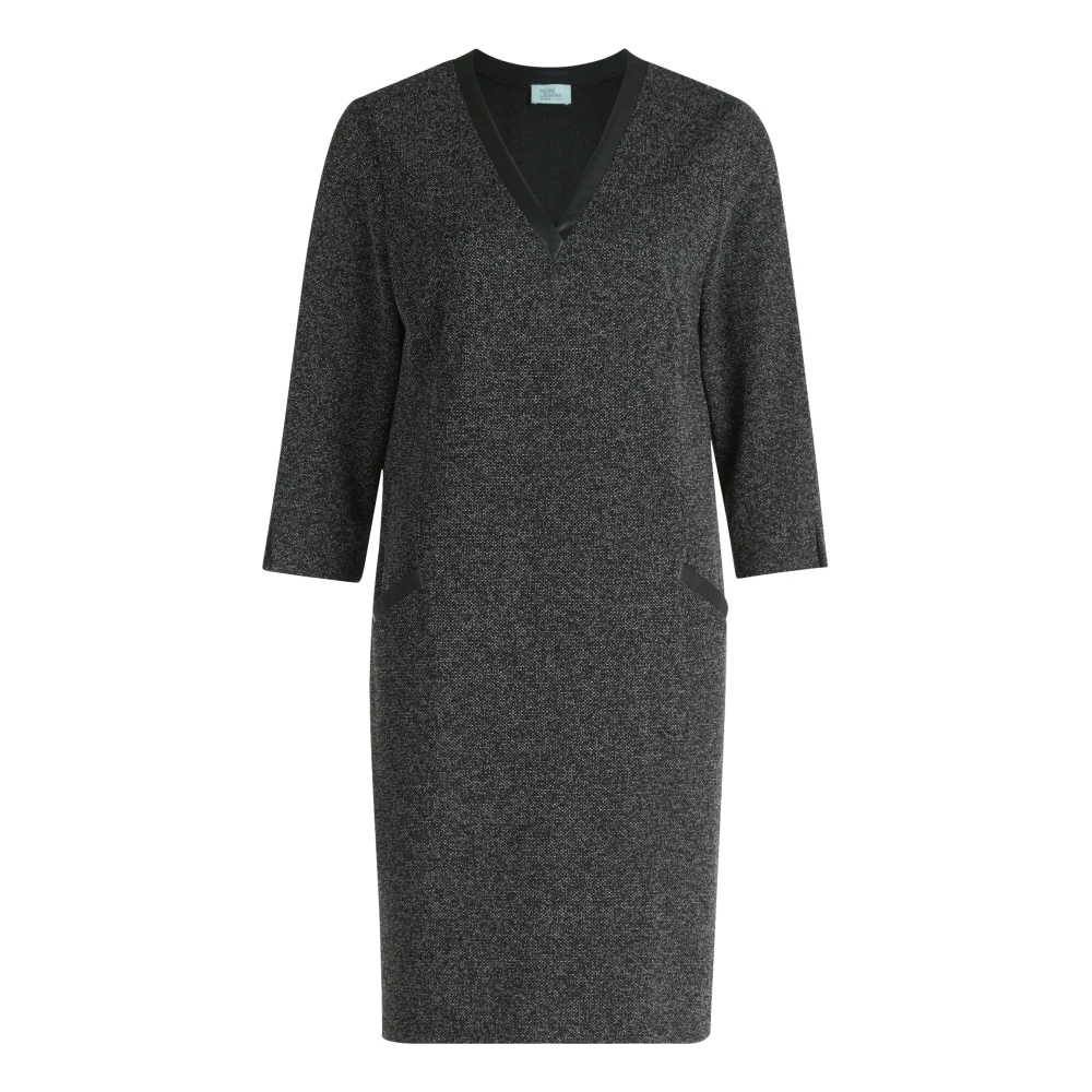 Vera Mont Elegante Businessjurk met V-hals Black Dames