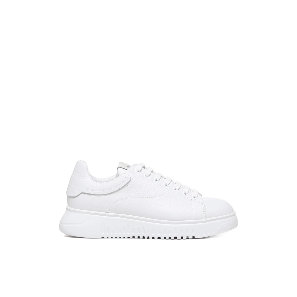 Emporio Armani Witte Logo Sneakers White Heren