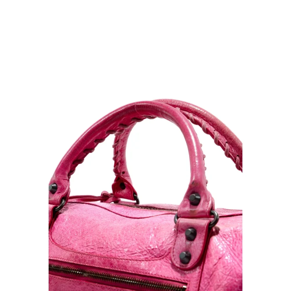 Balenciaga Vintage Pre-owned Leather handbags Pink Dames