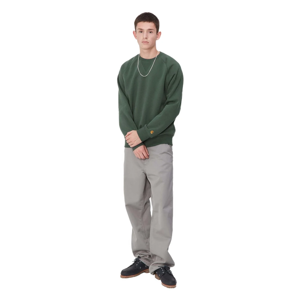 Carhartt WIP Chase Sweat Hoodie Green Heren