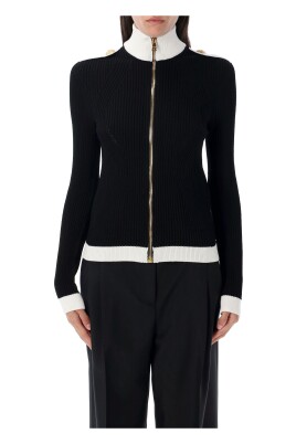 cardigan-tricot-bicolore-noir-blanc-aw25