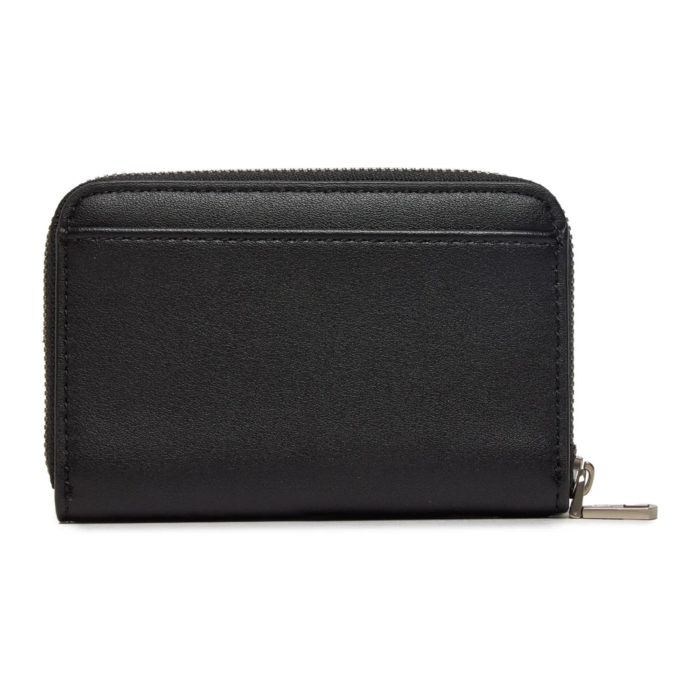 Calvin Klein Jeans Stijlvolle Zwarte Bedrukte Ritsportemonnee Black Dames