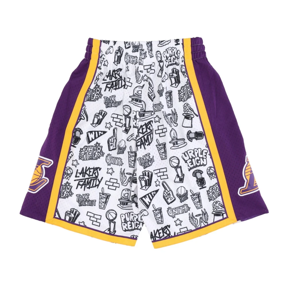 Mitchell & Ness NBA Doodle Swingman Basketball Shorts Multicolor Heren