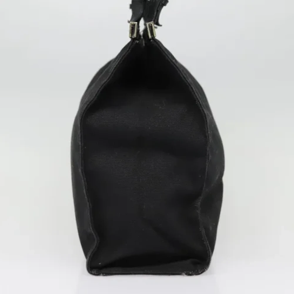 Prada Vintage Pre-owned Canvas prada-bags Black Dames