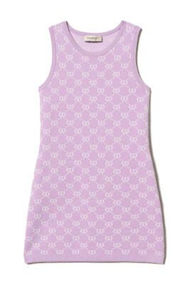 logo-inlay-sleeveless-ribbed-hem-dress