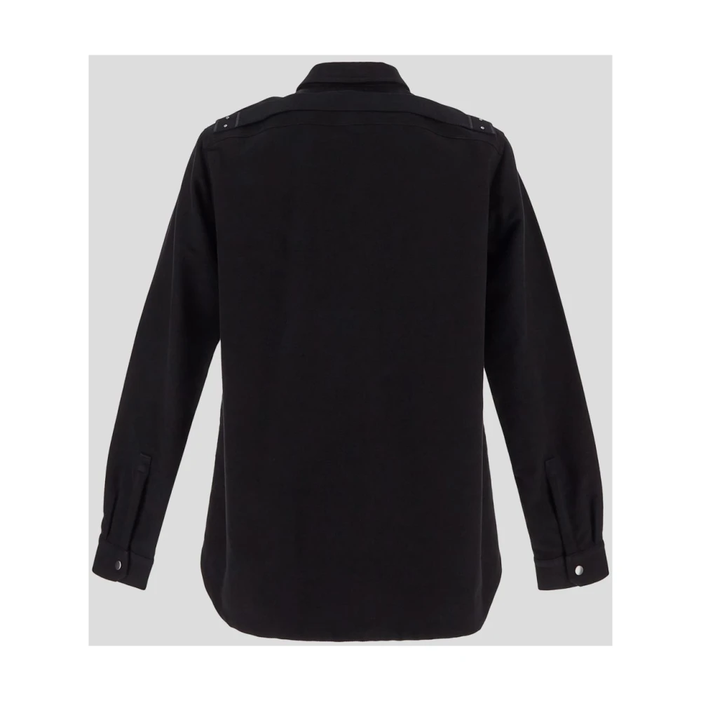 Rick Owens Katoenen Outershirt Black Heren