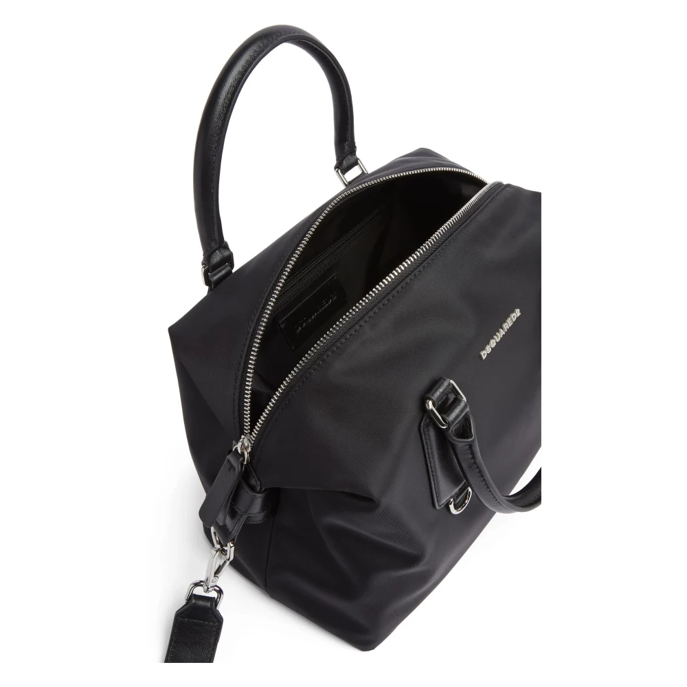 Dsquared2 Zwarte Nylon Handtas 2124 Black Dames