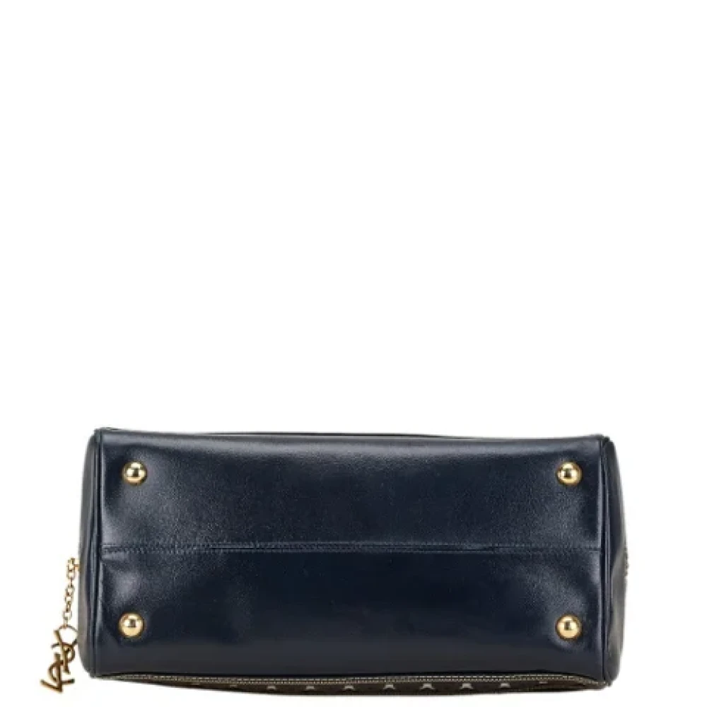 Saint Laurent Vintage Pre-owned Leather handbags Blue Dames