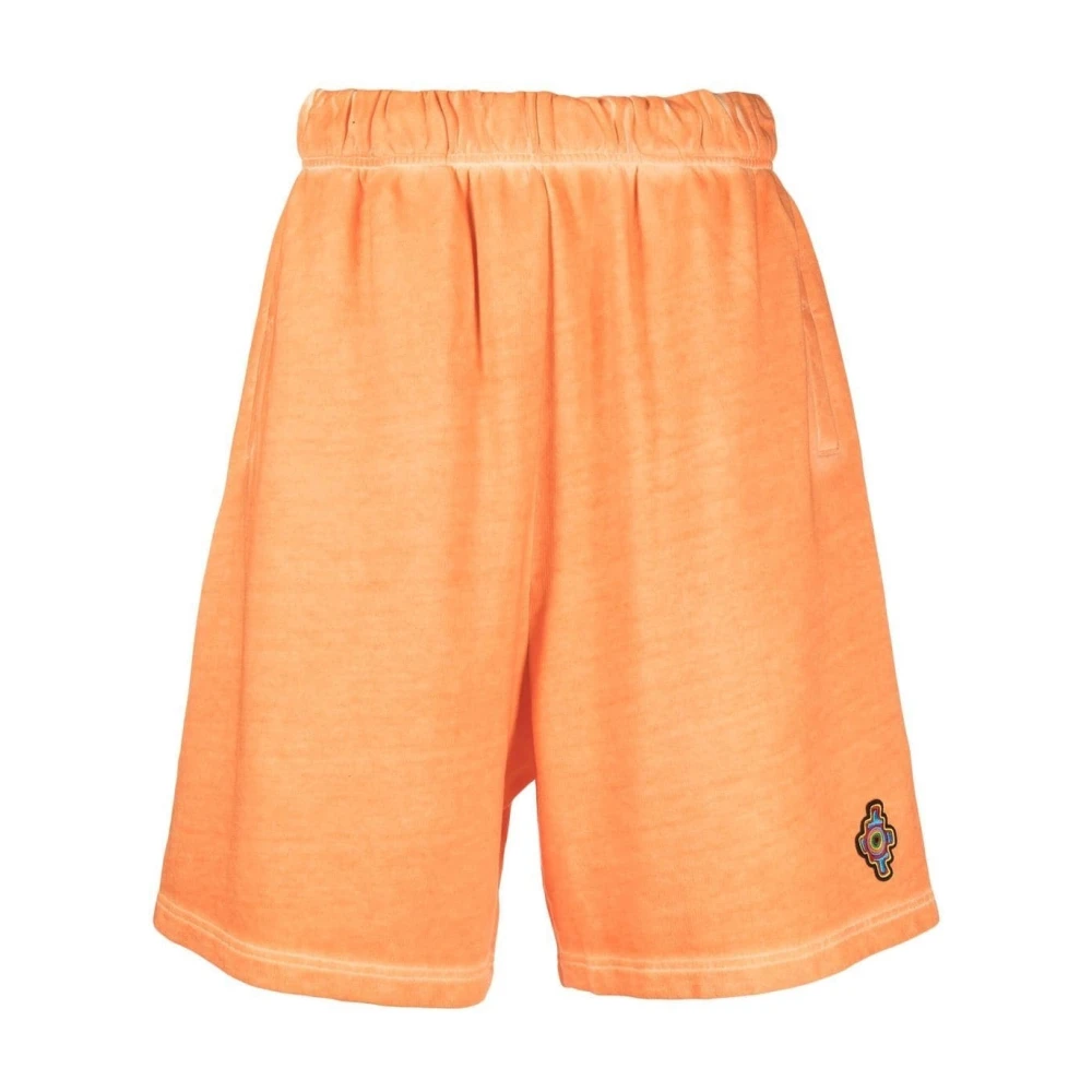 Marcelo Burlon Men's Orange Casual Shorts, M, Shorts