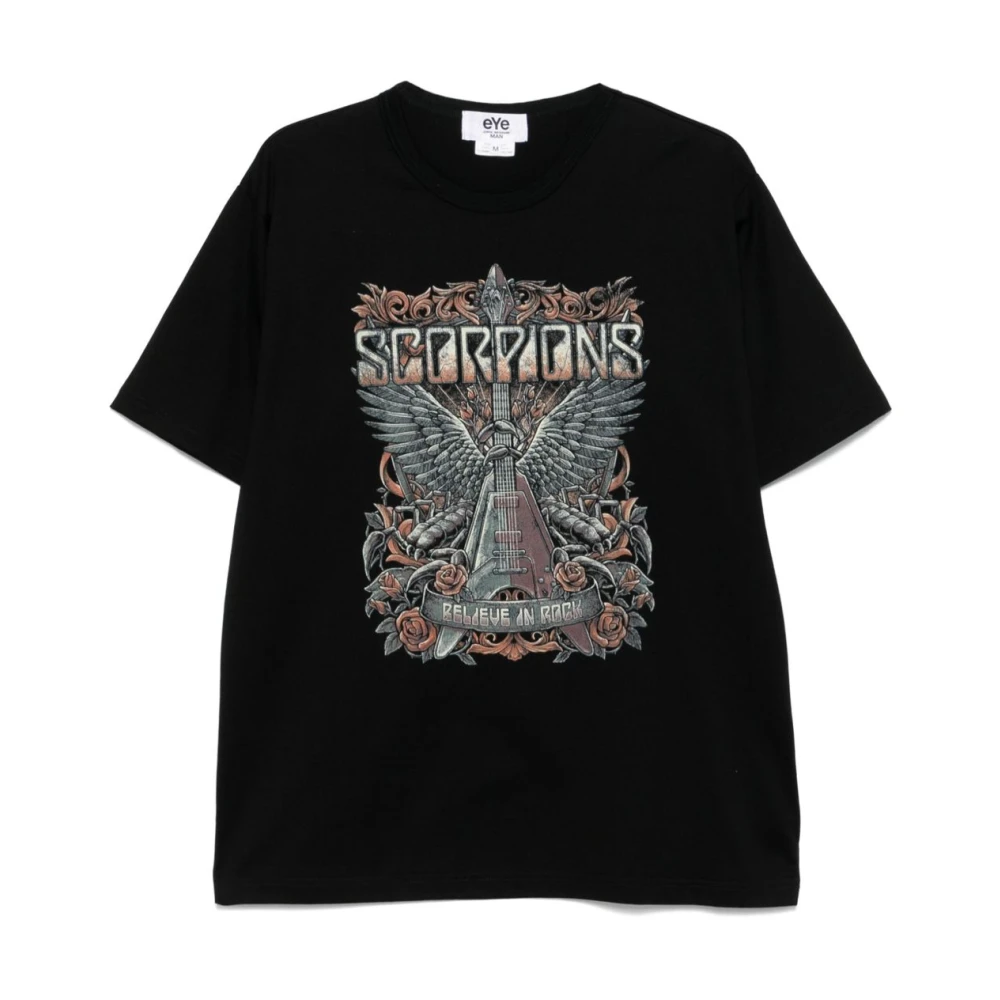 Junya Watanabe Black T-Shirts, Male, S, Crew Neck T-Shirts And Polos