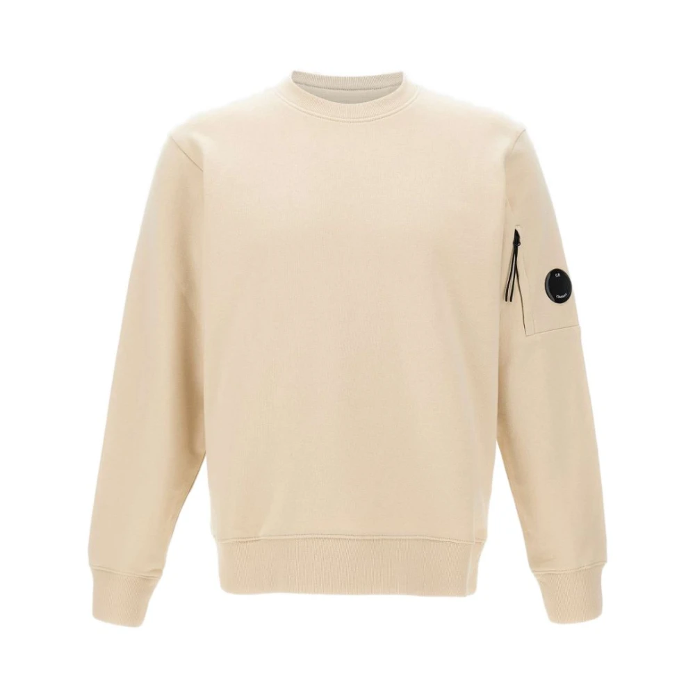 C.p. Company Men's Beige Diagonal Raised Fleece Sweatshirt - Sweatshirts - 2XL - Sweatshirts & Hoodies