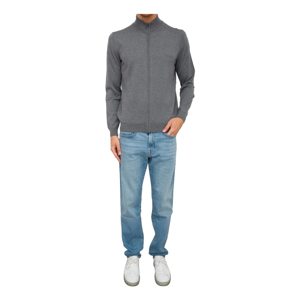 Hugo Boss Grijze Gebreide Kleding Gray Heren