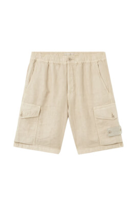 beige-diagonal-linen-cargo-shorts