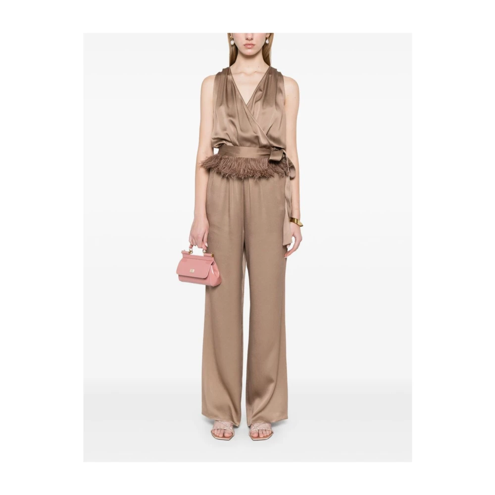 Antonelli Firenze Bruine Elastische Taillebroek Brown Dames