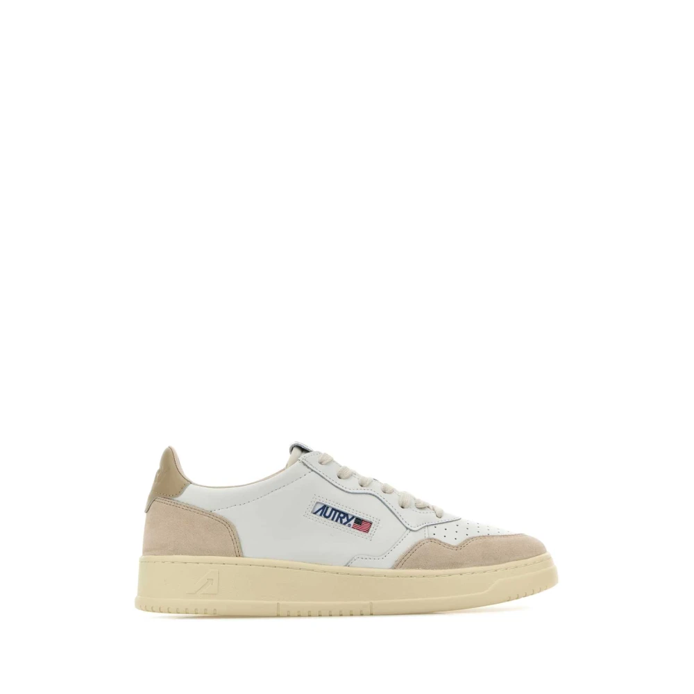 Autry , Sneakers, Male, Beige, 9 Uk, Colorful Leather Medalist Trainers