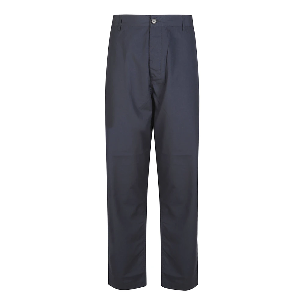 Universal Works Men's Blue Straight Trousers, W28, Straight Trousers