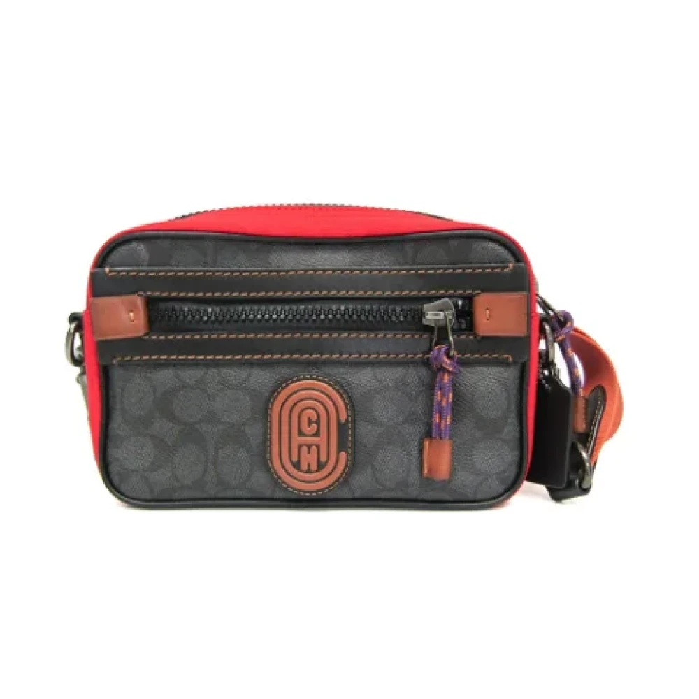 Coach Pre-owned Canvas shoulder-bags Black Unisex