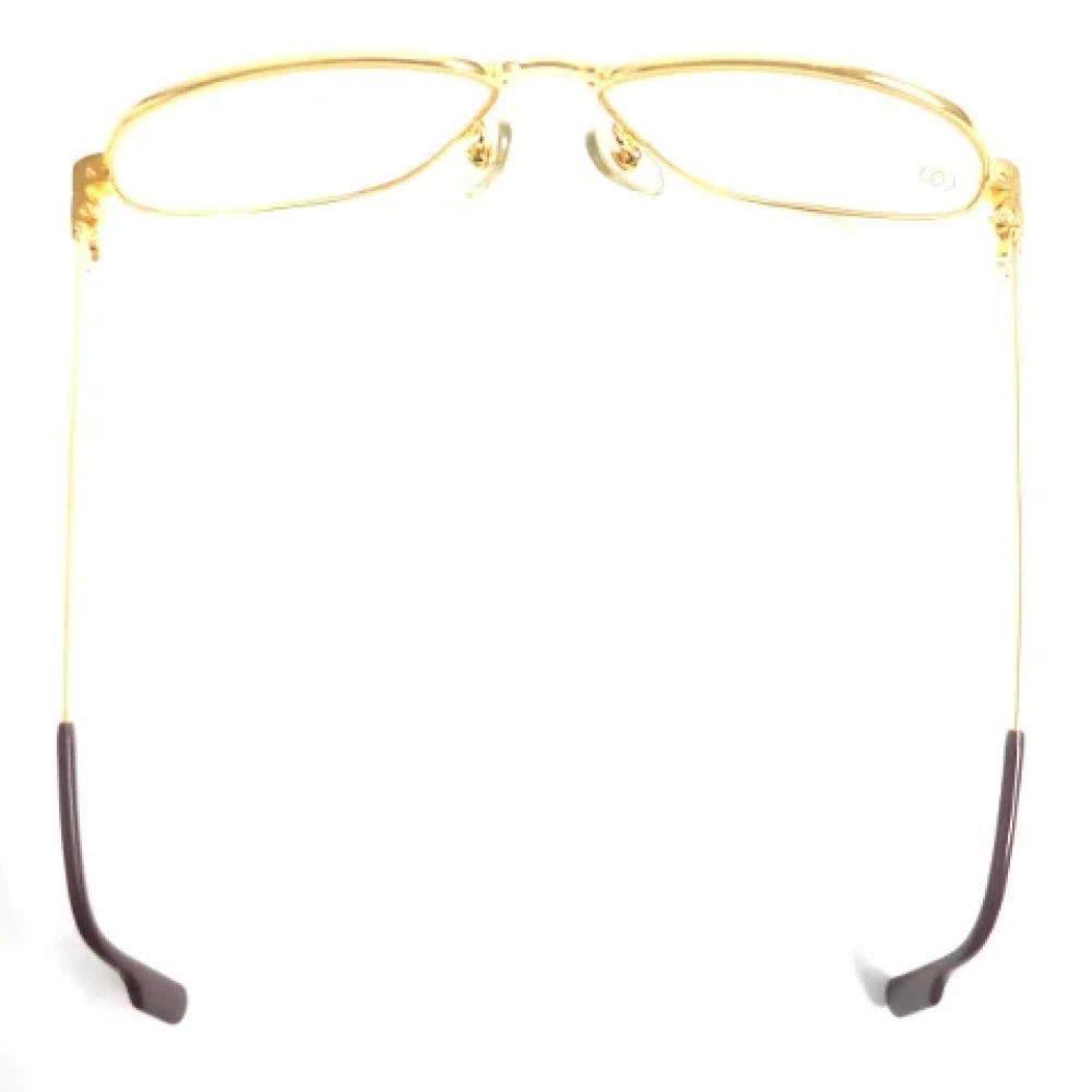 Cartier Vintage Pre-owned Metal sunglasses Yellow Dames