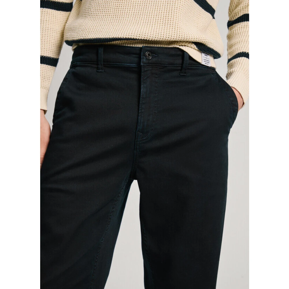 Pepe Jeans Regular Fit Tapered Jeans Gewassen kleuren Black Heren