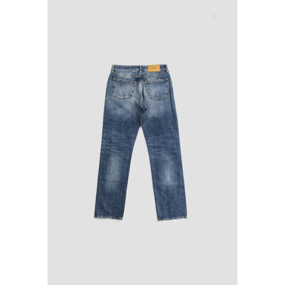 Burberry Japanse Denim Straight Fit Jeans Blue Heren