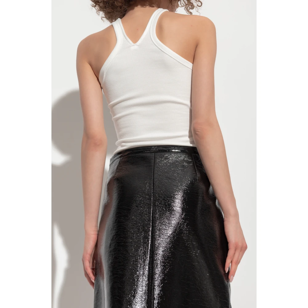 Courrèges Top Criss Cross White Dames