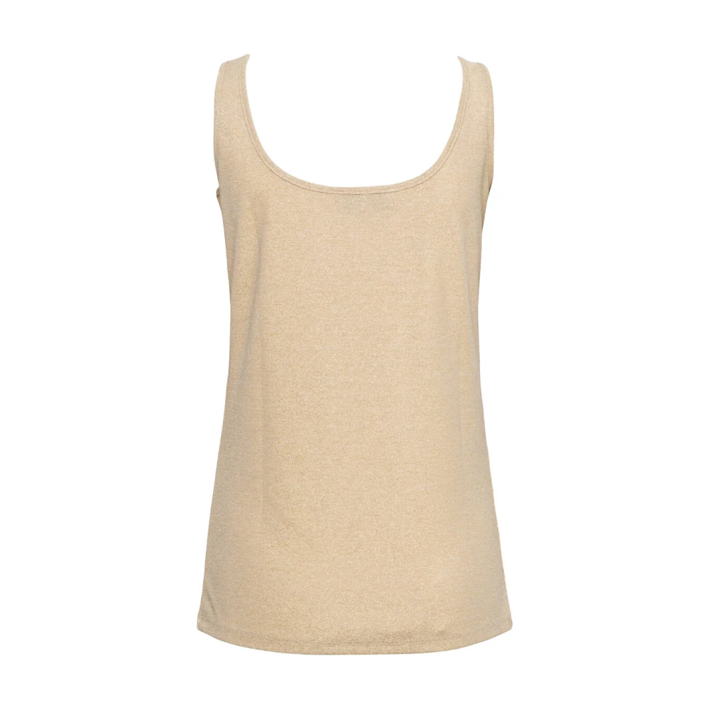 &Co Woman Lurex Lange Mouw Top Vesper Beige Dames