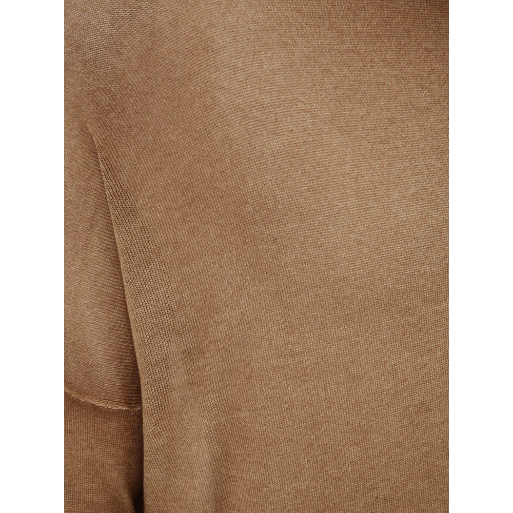 Avant Toi Cork Elegant T-Shirt Brown Dames