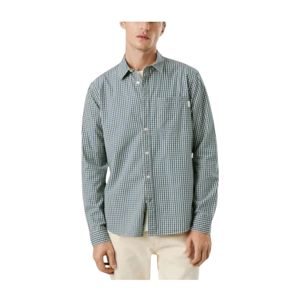Pepe Jeans Men's Blue Tartan Check Shirt Colton