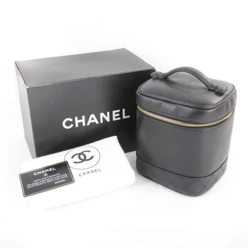 Chanel Vintage Pre-owned Leather chanel-bags Black Dames